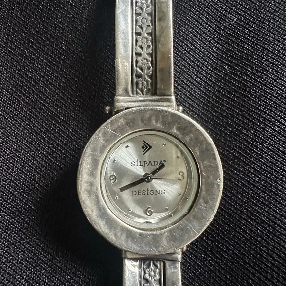 Silpada | Accessories | Silpada Silver Watch With Textured  display picture 1